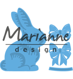 Marianne Design Easter bunny with bow LR0519