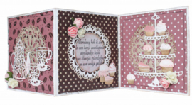 Joy crafts  vintage tea party art 6002/1469