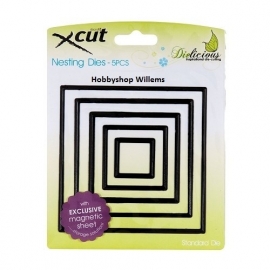 X CUT Nesting die f-it  art. 503007  square  voorraad 2x   Afhalen in onze winkel  € 10,95