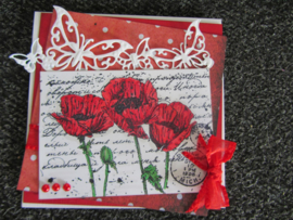 Joy Crafts clearstamp  art.6410/0047 Sillhouette Poppies