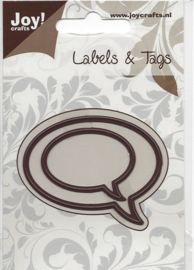 Joy crafts  snijmal   art 6002/0207 Labels &tags