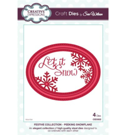 Creative Expressions CED3022 Peeking Snowflake