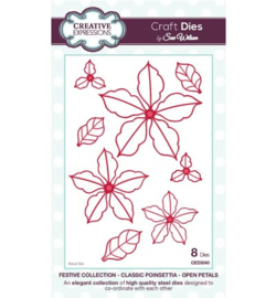 Creative Expressions CED3040 Classic Poinsettia Open Petals