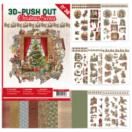 3-D Push out no 36  art. 3DPO10036  Christmas tijdelijk uitverkocht