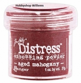 distress pow. Tim Holtz./ Ranger Aged Mahogani. krs.art.            op voorraad aanwezig afhaalkorting 10%