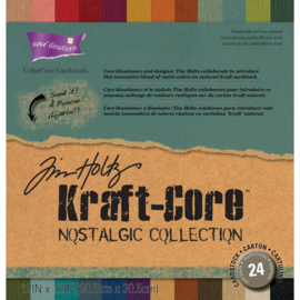 Tim Holtz Kraft - Core  Cardstock core dinations 24 vel tijdelijk uitverkocht.