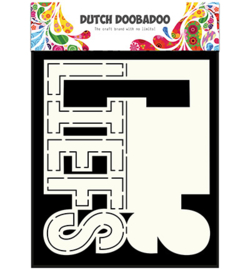 Dutch DooBaDoo 470713640 Card Art Text 'Liefs'