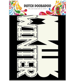Dutch DooBaDoo 470713642 Card Art Text 'Winter'