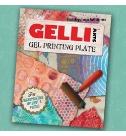 Gelli P{rinting plate 20,32x25,24cm  op voorraad vanaf 5 april