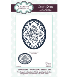 Creative Expressions CED5413 Ornate Oval - Special day