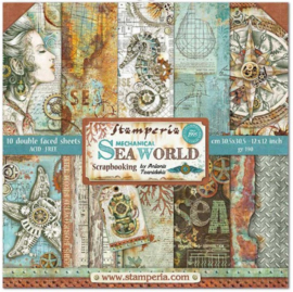 Stamperia  paper pad Sea World 30,5x30,5cm art. SBBL64