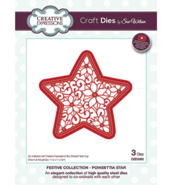 Creative Expressions CED3093 Poinsettia Star