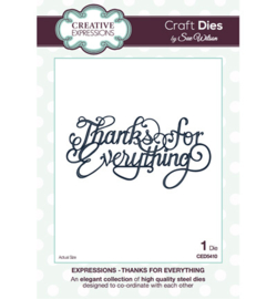 Creative Expressions CED5410 Thanks for Everything