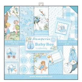 Stamperia paper pad Baby boy 30,5x30,5cm SBBL40