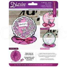 Diesire Create-a- Card  classique  Rose Easel art. DS-CAD-ROSEE