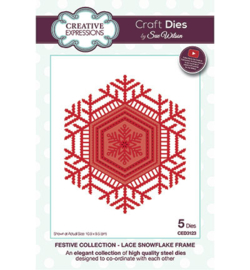 Creative Expressions CED3123 Lace Snowflake Frame