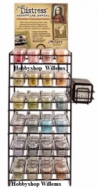 Metalen Display met Distress embossing pow. Tim Holtz./ . krs.art.   niet op voorraad aanwezig afhaalkorting 10%