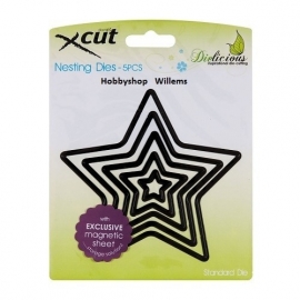 X CUT Nesting die f-it  art. 503000 star voorraad 1x Afhalen in onze winkel kost deze € 10,95