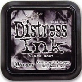 Distress Inkt Tim Holtz - Ranger  Art.  Krs. 0602      Black Soot