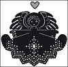 Craftable 1232 Angel with heart op voorraad