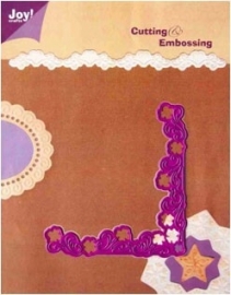 Joy Craft cutting en embossingstencil LL art.6002-0030 Hoek