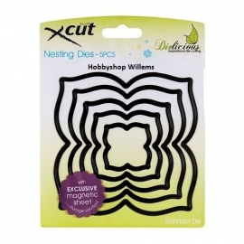 X CUT Nesting die f-it  art. 503003 Four Petal   voorraad 2x Afhalen in onze winkel kost deze  € 10,95