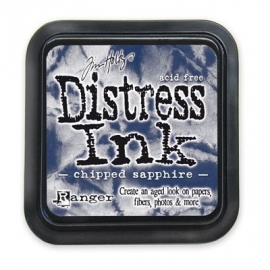 Distress Inkt Tim Holtz - Ranger   Art.  Krs. 0627    Brushed Shipped Saphire