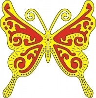 CLD snij en embossingsmal    jal. art. CLD 114   Exotic Butterfly Medium voorraad