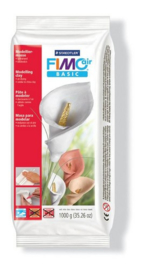 FIMO LUCHT DROGENDE KLEI INH, 1000GR. KLEUR WIT