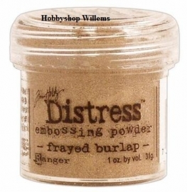 distress embossing pow. Tim Holtz./ . krs.art.        frayed burlap        op voorraad aanwezig afhaalkorting 10%