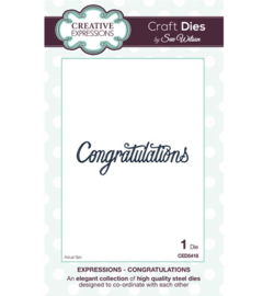 Creative Expressions CED5418 Congratulations