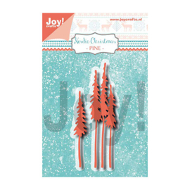 Joy Crafts 6002/1335       Nordic christmas pines 4 dennen