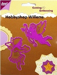 Joy Craft cutting en embossingstencil LL art.6002-0074  Nieuw Engelen