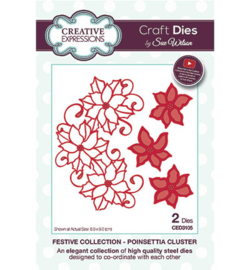 Creative Expressions CED3105 Poinsettia Cluster