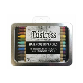 Distress watercolor pencils inh. 12stuks ar-tdh76308 12 stukst.