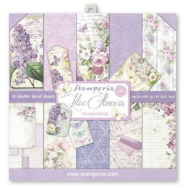 Stamperia paper pad Lilac Flowers 30,5x30,5cm art. SBBL21