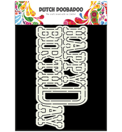 Dutch DooBaDoo 470713656 Card Art Happy Birthday