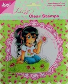 Joy Crafts LL art. 6410-0002 clear stamp Lizzy Daisies.