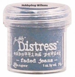 distress embossing pow. Tim Holtz./ . krs.art.         Faded Jeans     op voorraad aanwezig afhaalkorting 10%