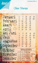 Joy Crafts kalender 6410/0011 op voorraad