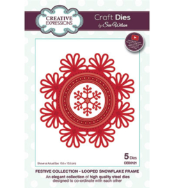 Creative Expressions CED3121 Looped Snowflake Frame