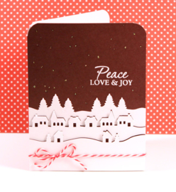 Martha Stewart rand pons Frosty village art.M28411