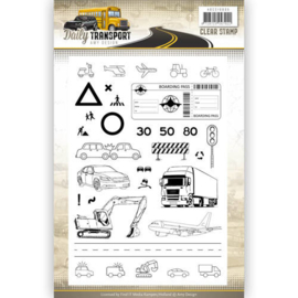 Amy Design clearstamp ASCS10035  Daily Transport