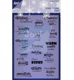 Joy Clear stamp Winter Wishes  art.6410/0124  op voorraad.