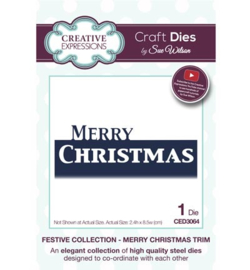 Creative Expressions CED3064 Merry Christmas Trim