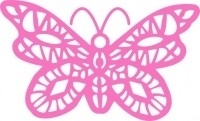 CLD snij en embossingsmal  Oriantal Butterfly Doily  jal. art. CLD 105 voorraad 2x