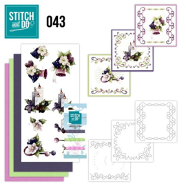 Stitch and Do 43 Purple colores christmas