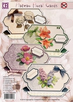 Creatief art plateau floral cards art 83903 op voorraad.