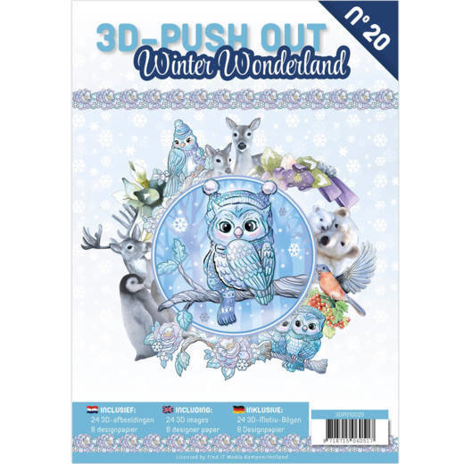3-D Push out no 20 art. 3DPO10020 Winter Wonderland