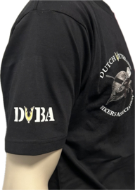 DVBA Leden Heren T-shirt zwart incl. logo's